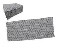 Angoily Washing Machine Cover Cotton Linen Washer Protective Cover Dustproof 55x130cm Navy Blue Fish Scale Pattern Appliance Protector for Laundry Room