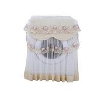 Angoily Washing Machine Cover Lace Ruffle Floral Protect Automatic Washer Home Laundry Use