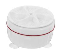 Angoily Washing Machine Turbine Portable Washing Washer Mini Small Turbine Personal Small Apartment White Plastic