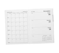 Angoily Weekly Monthly Planner Notebook PU Cover with Holographic Green Design Portable Calendar Organizer for Students Professionals Entrepreneurs