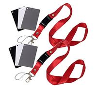 Angoily White Balance Card with Neck Lanyard for Photography and Video Color Calibration with Adjustable Strap for Precise Exposure in Studio or On-the-go Shooting
