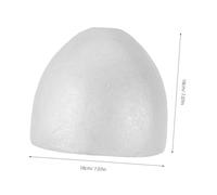Angoily White Foam Cake Dummy Princess Dress Model for Baking Decorating Practice Smooth Surface Foam Block for DIY Doll Skirt Cake Crafts and Display