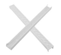 Angoily White Plastic Drawer Rails Antislip Stable Sliding Guides Replacement Cabinet Hardware for Kitchen Vanity Storage Furniture Accessories