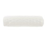Angoily White Pu and Cotton Manicure Hand Rest Cushion with Heart Pattern, Semi-circular Design to Preserve Counter and Steady Hands for Nail Art and Manicure Use