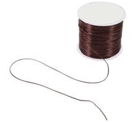 Angoily Wire Hair Extensions for Thin Hair 0.6Mm Flat Silicone Crystal Line Elastic Cord Seamless Removable Sewing Thread Sturdy DIY Beading and Crafting Projects
