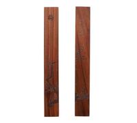 Angoily Wooden Calligraphy Paperweights Set of 2 Black Rosewood and Red Sandalwood Desktop Paperweights for Chinese Calligraphy Practice and Home Office Supplies