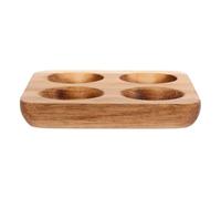 Angoily Wooden Eggs Tray Egg Tray Square Acacia Wood Versatile Use Home Dining Room
