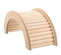 Angoily Wooden Hamster Climbing Bridge Large Pet Ramp for Guinea Pig Rabbit Chinchilla with Natural Wood Material Small Animal Ladder for Cage Landscaping and Exercise