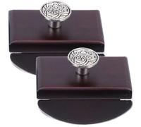 Angoily Wooden Ink Blotter Rocker 2Pcs Blotting Paper for Desk Writing and Calligraphy Seal