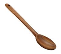 Angoily Wooden Kitchen Spoon and Soup Ladle Teak Material Non-Painted Cooking Utensil Long Handle Kitchen Tool for Home Cooking and Serving