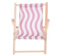 Angoily Wooden Phone Holder Beach Chair Cellphone Stand Desk Decor | Phone Holders for Desk, Canvas and Wood Build, Stable Table Display, Unique Adorable Home Accent