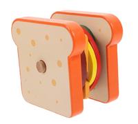 Angoily Wooden Sandwich Toys Set for Kids Montessori Play Food Educational Toy Role Play Kitchen Accessories for Toddlers Promotes Hand-Eye Coordination Imaginative