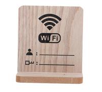 Angoily Wooden Wifi Password Sign for Guests Elegant Table Display Board with Stable Design for Hotels Restaurants Shops and Offices Guest Wifi Essentials Signage