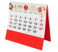 Angoily Year Snake Chinese Wall Calendar with Gold Foil Embossing Monthly Desktop Standing Calendar with Double Wire Binding for Easy Page Flipping Thick Writing Paper for Home Office