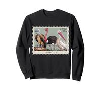 Angola Bird Stamp Collector's Art Design Sweatshirt