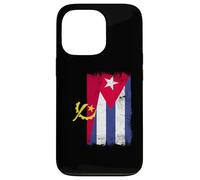 Angola Cuba Half Flag Angolan Cuban Heritage Case for iPhone 13 Pro