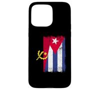 Angola Cuba Half Flag Angolan Cuban Heritage Case for iPhone 15 Pro Max