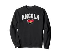 Angola Diaspora Heart Heritage Community Emblem Sweatshirt
