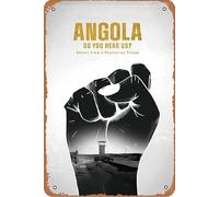 Angola Do You Hear Us? Voices from a Plantation Prison Film Movie Poster Retro Metal Tin Sign Wall Home Wall Art Metal Tin Sign,cave,bar,Club, Metal Tin Sign 8x12 Inches