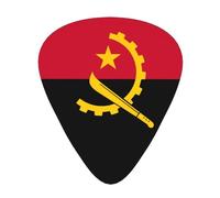 Angola Flag 12 guitar picks per pack, available in 3 different thicknesses, suitable for electric guitars, ukuleles, etc.