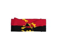 Angola Flag Baby Bow Headband Soft and Skin Friendly with Good Elasticity Suitable for Daily Wear and Party