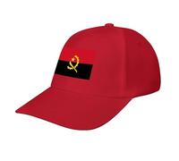 Angola Flag Baseball Cap,Summer Adjustable Classic Low Profile Hat for Men Women,The Ultimate Accessory for Outdoor Activies Red
