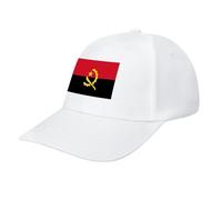 Angola Flag Baseball Cap,Summer Adjustable Classic Low Profile Hat for Men Women,The Ultimate Accessory for Outdoor Activies White