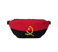 Angola Flag Bum Bag for Men Women, Water-Resistant Fanny Pack with Adjustable Strap (80-150cm), Large Capacity Crossbody Waist Bag