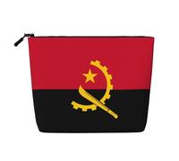 Angola Flag Fake Hemp Makeup Bag - Multi-functional Travel Toiletry Bag - Makeup Accessories, Daily Storage â€“ On-the-go!, Black, One Size