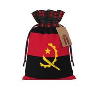Angola Flag Holiday Printed Drawstring Pouch S For Festival Wrapping, Storage And Party Use