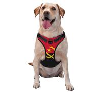 Angola Flag Medium Printed pet Traction Vest - Ideal for Dog Walking, Hiking, Daily Travel