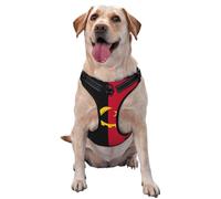 Angola Flag No Pull Dog Harness Adjustable Reflective Oxford Easy Control Medium Large Dog Harness
