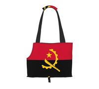 Angola Flag Printed pet shoulder bag for going out - small dog and cat dual-purpose shoulder bag