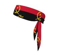 Angola Flag Sport Anti-Sweat and Anti-Slip Hair Bands for Men and Women Workout Running Sports