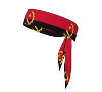 Angola Flag Sports Headband,is suitable wear during sports,offering a luxurious feel and can be worn reversed.