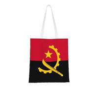 Angola Flag Totes. Lightweightcanvas, Double Handles, Stylish Women'S Tote Bag, Perfect For Shopping, Work And Everyday Carry.