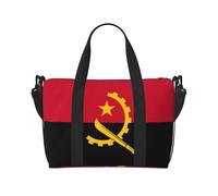 Angola Flag Women's Hand-held Crossbody Travel Bag, Casual Handbag with Zipper, Suitable for Work, Travel, Fitness, Travel