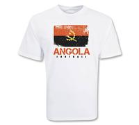 Angola Junior Football T-Shirt in White | Size: 3-4 Years Angola White 3-4 Years