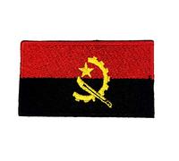 Angola National Country Flag Iron Sew on Embroidered Patch