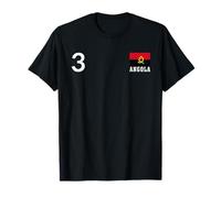 Angola Number 3 National Flag Country Heritage T-Shirt