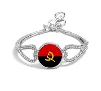 Angola Silver Colour Bracelet With Diamantes And Velvet Gift Bag