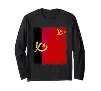 Angola Soviet Union Flag Angolan CCCP Heritage Long Sleeve T-Shirt