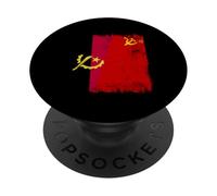 Angola Soviet Union Flag Angolan CCCP Heritage PopSockets Adhesive PopGrip