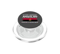 Angolan Flag Funny Angola PopSockets PopGrip for MagSafe
