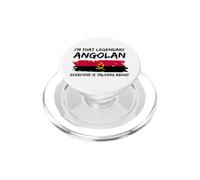 Angolan Flag Funny Angola PopSockets PopGrip for MagSafe