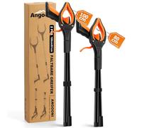 Angooni 2 Stück Müllzange Greifzange 100 cm, 80 cm - Faltbare Müllgreifer - Drehbar Greifzange für Senioren - Greifer Kinder - Greifzange für Müll mit Starkem Griff Magnetische Spitze