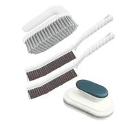Angootao Upgraded 4Pcs Bathroom Cleaning Scrub Brush Set for Household Use