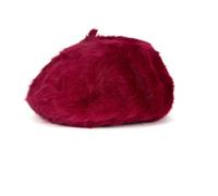 Angora and wool beret - female - Catarzi 1910 - Accessories - Red - ONE SIZE - Accessories ONE SIZE