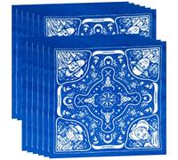 ANGORA BRANDS Stylish Cowboy Bandana for Men & Women 12 Pack - Versatile - Bandana - by Quickshot, Blue, Large