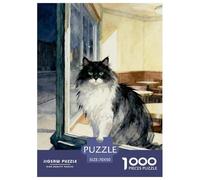 Angora Cat 1000-Piece Jigsaw Puzzle For Adults Educational Games Fun, Challenging & Brainteasing Games for Adults And Kids Age 12 Years Up Home Decoration Puzzle 70x50cm/1000pcs